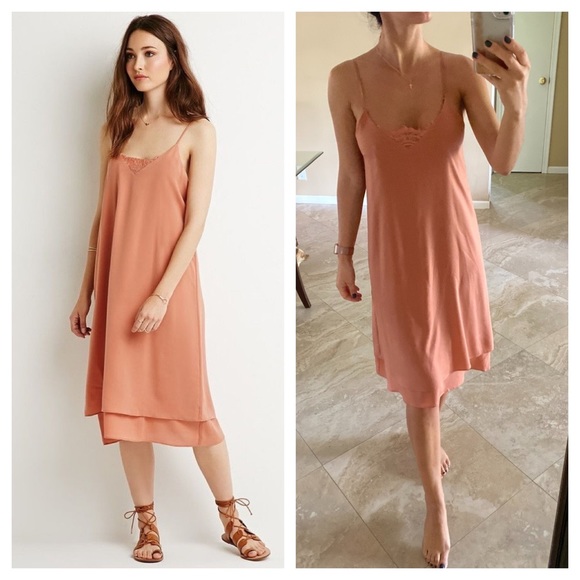 layered slip dress